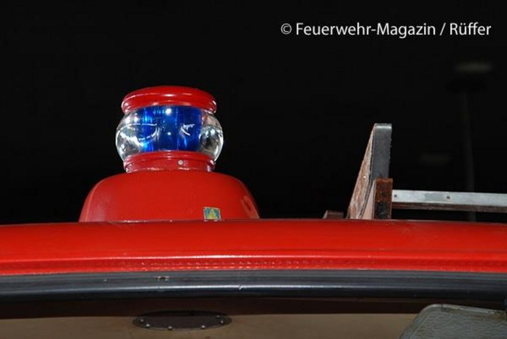 Erstes Blaulicht mit 360 – Grad – Abstrahlung in Deutschland: Auer – Leuchte aus den 1950er Jahren. Foto: M. Rüffer